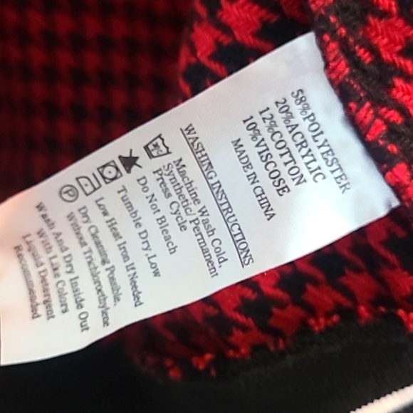 Red & Black Herringbone Bomber, All About You - Picture 5 of 5